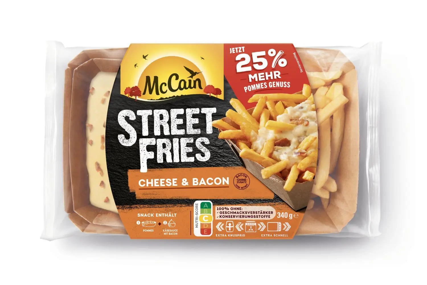 Auch der Imbiss aus Pommes, Käse und Speck bekommt immerhin noch eine mittlere Bewertung.