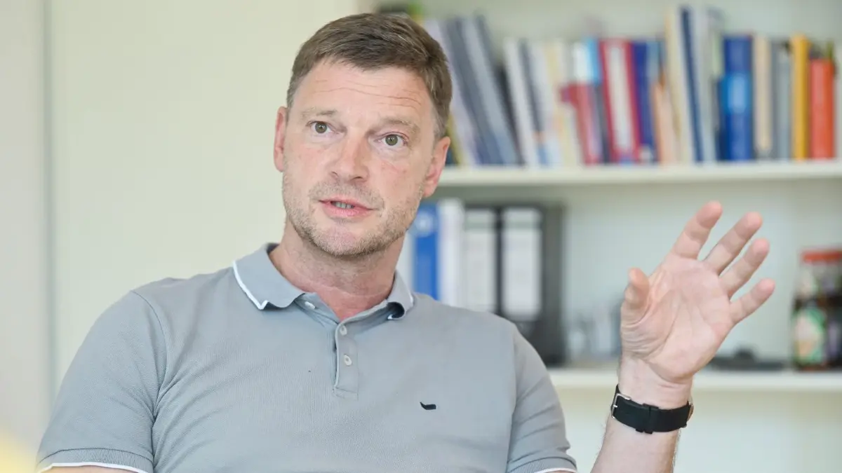 Jürgen Heinz.
Neu-Ulm, Interview Jürgen Heinz Lebenshilfe
