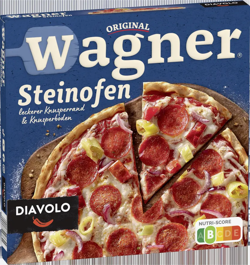 Auch die Bewertung für Pizza wird viele Verbraucherinnen und Verbraucher überraschen, gilt das schnelle Essen doch landläufig als nicht besonders gesund. Trotzdem gibt es häufig, wie für diese Wagner-Pizza, die zweitbeste Wertung B.