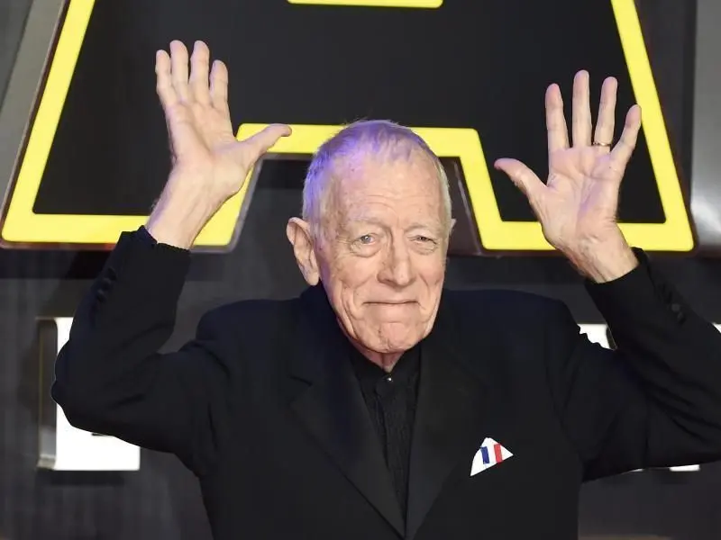Schauspieler Max von Sydow bei der Europa-Premiere von „Star Wars: The Force Awakens“.