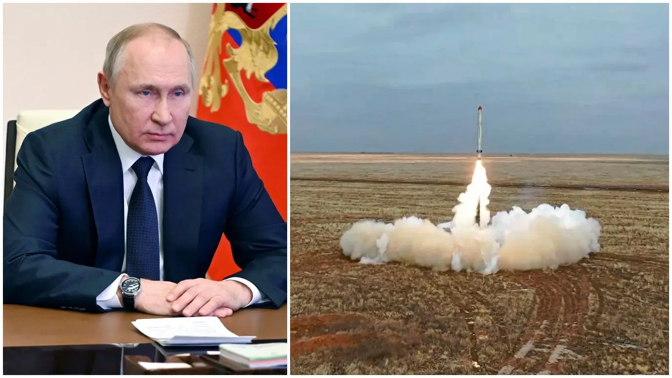 Russlands Präsident Wladimir Putin baut ein Droh-Szenario mit Atomwaffen auf.