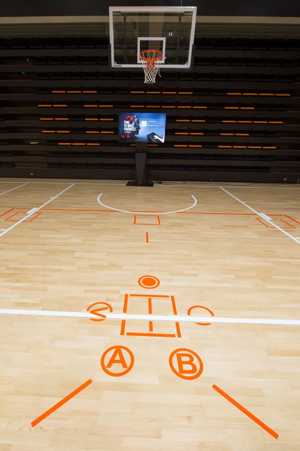 Sportlich-kognitives Training: Der „Skill Court“ ist im Basketball eine Weltneuheit.