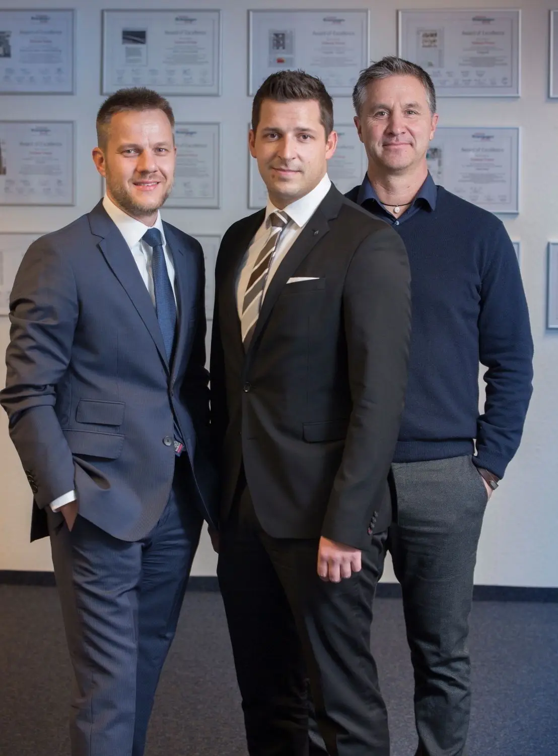 Unsere Experten: Sebastian Pielsch, Julian Thrun und Andreas Baier. ⇥