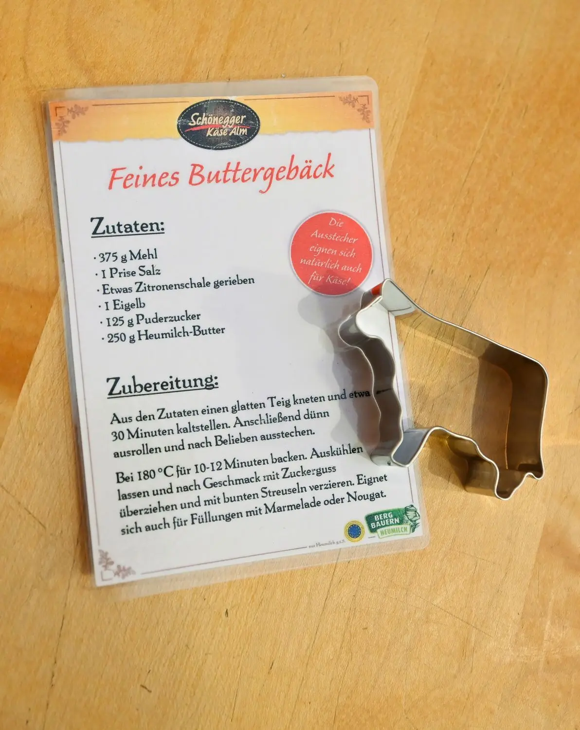 Auf die Butter kommt es an: Ein Rezept für feines Buttergebäck mit guter Heumilchbutter.