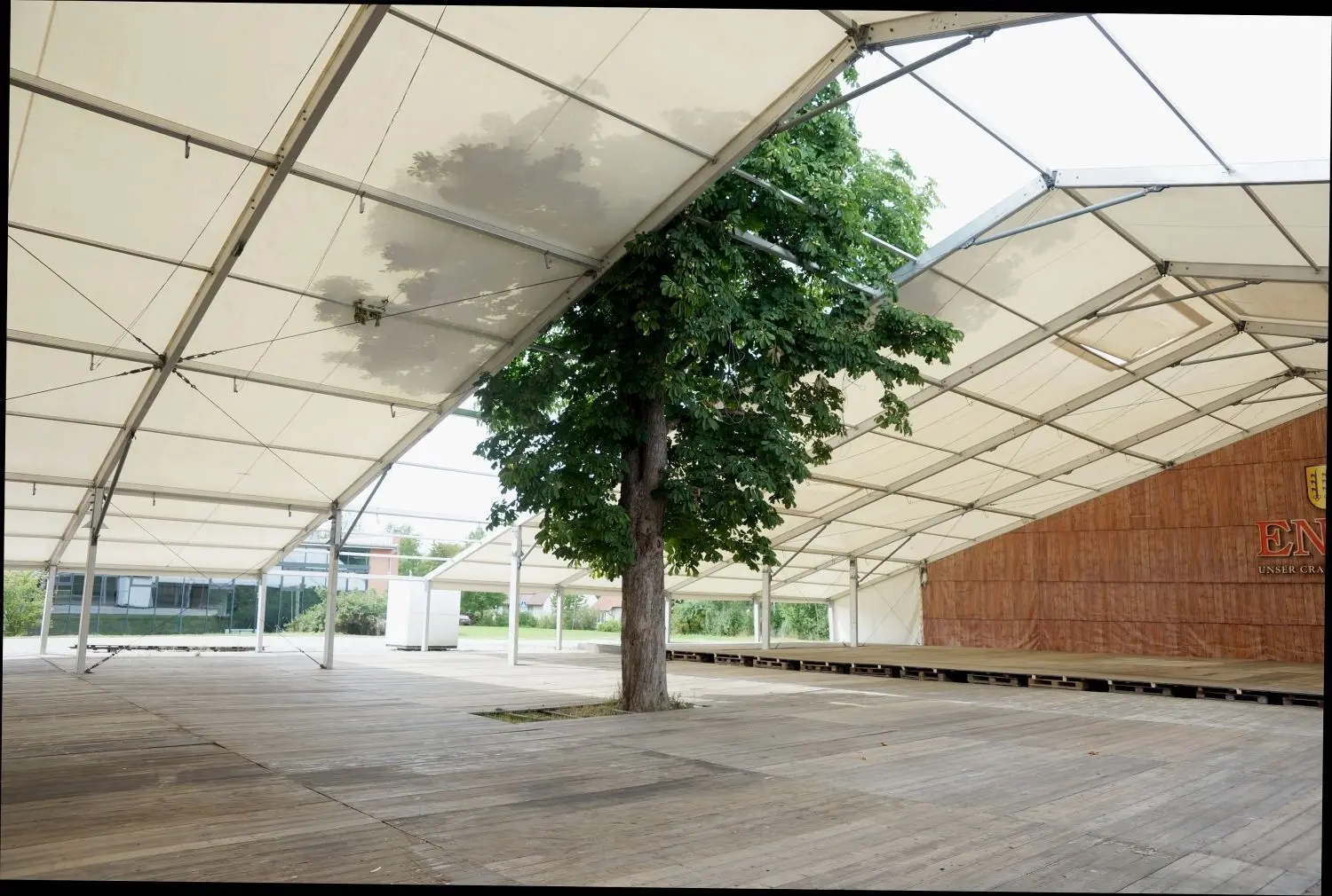 Volksfest Crailsheim: Kastanie steht mitten im Festzelt | swp.de