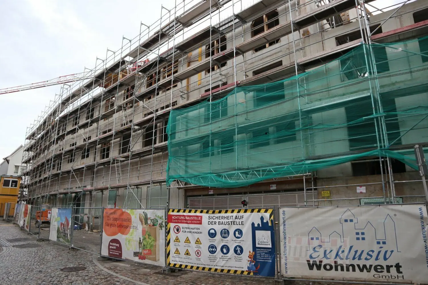 Das Bauprojekt "Katharinenhof" in der Reutlinger Innenstadt ist aktuell wohl das bekannteste Projekt der insolventen "Exklusiv Wohnwert"-Gruppe.⇥