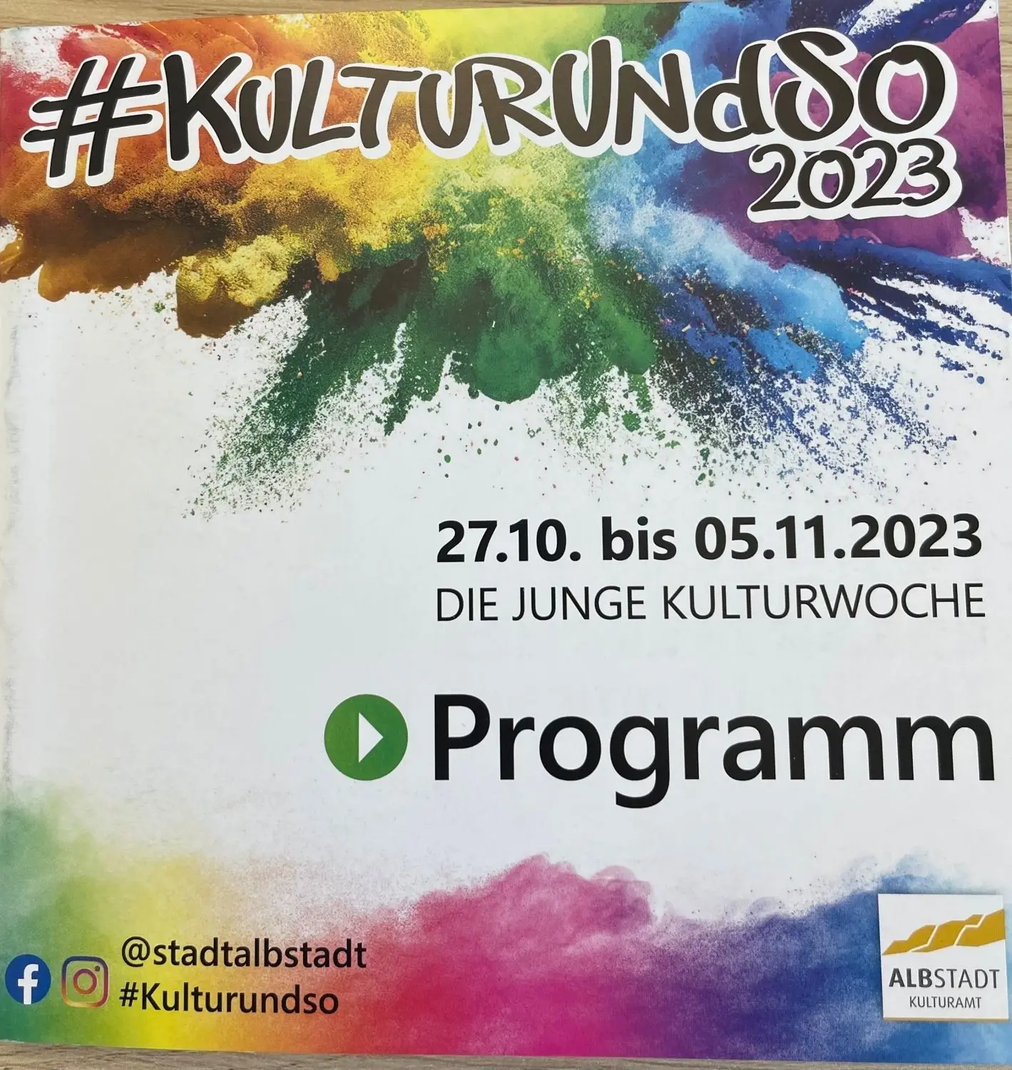 Das Prrogrammheft zur Kulturwoche 2023.