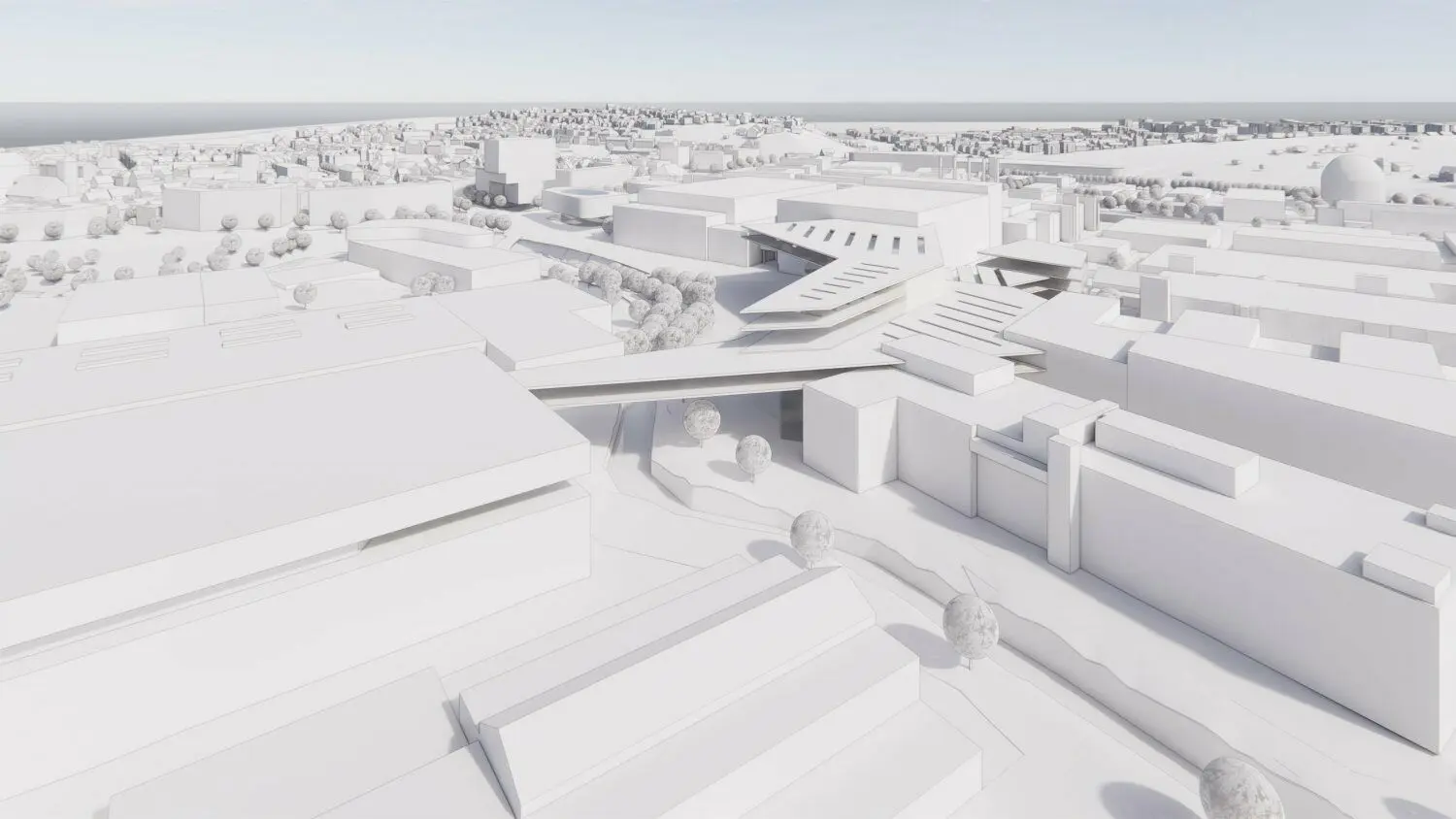 Das visionäre Arbeitsmodell veranschaulicht einen Teil des gemeinsamen Ideenwettbewerbs von Stadt Reutlingen und Bosch.