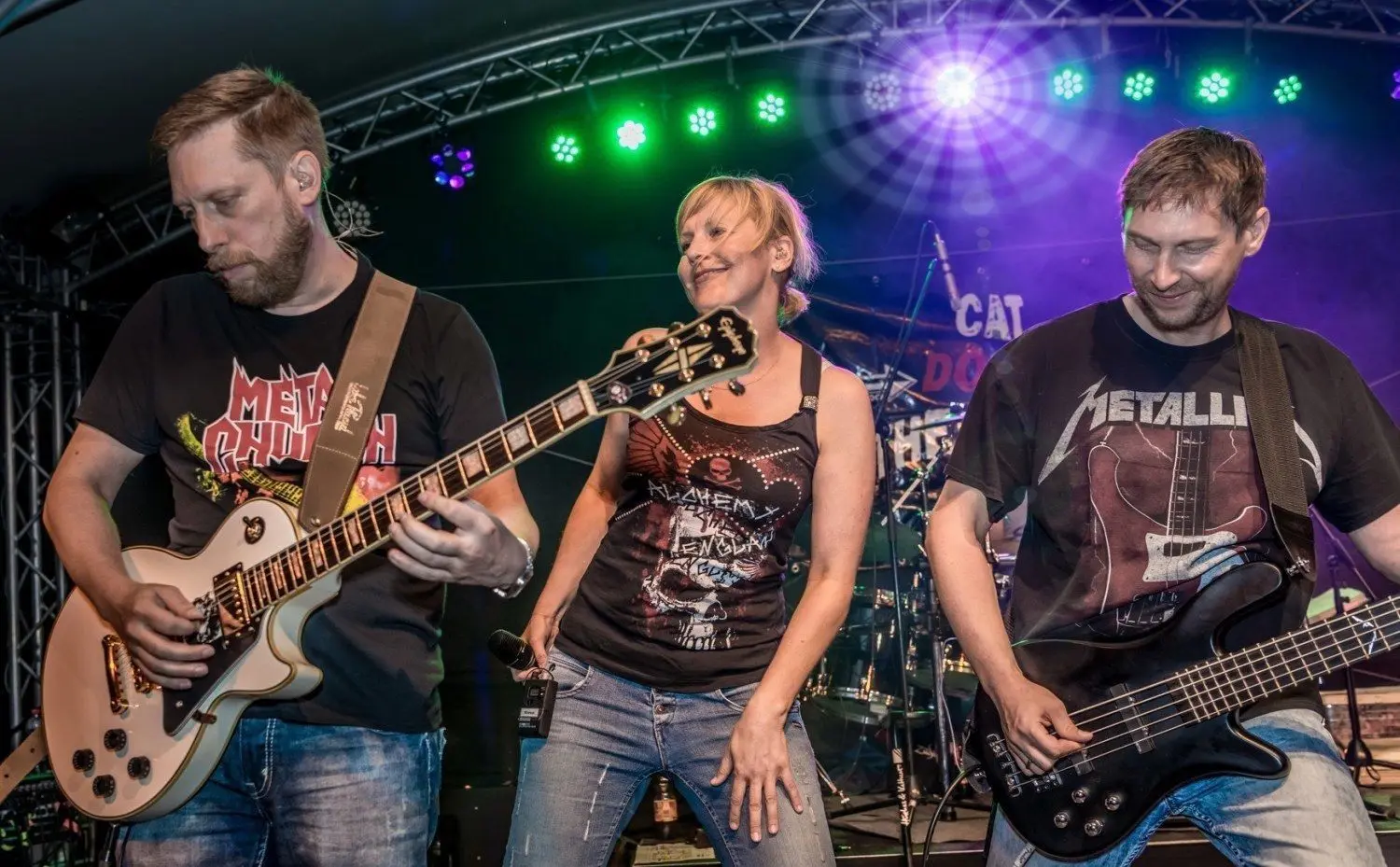 Auch wenn es dann draußen kalt ist, möchte die Dettinger Band  Cat down the River mit Sängerin Sina Müller den Verein beim geplanten Open-Air-Konzert am 10. Oktober unterstützen.⇥
