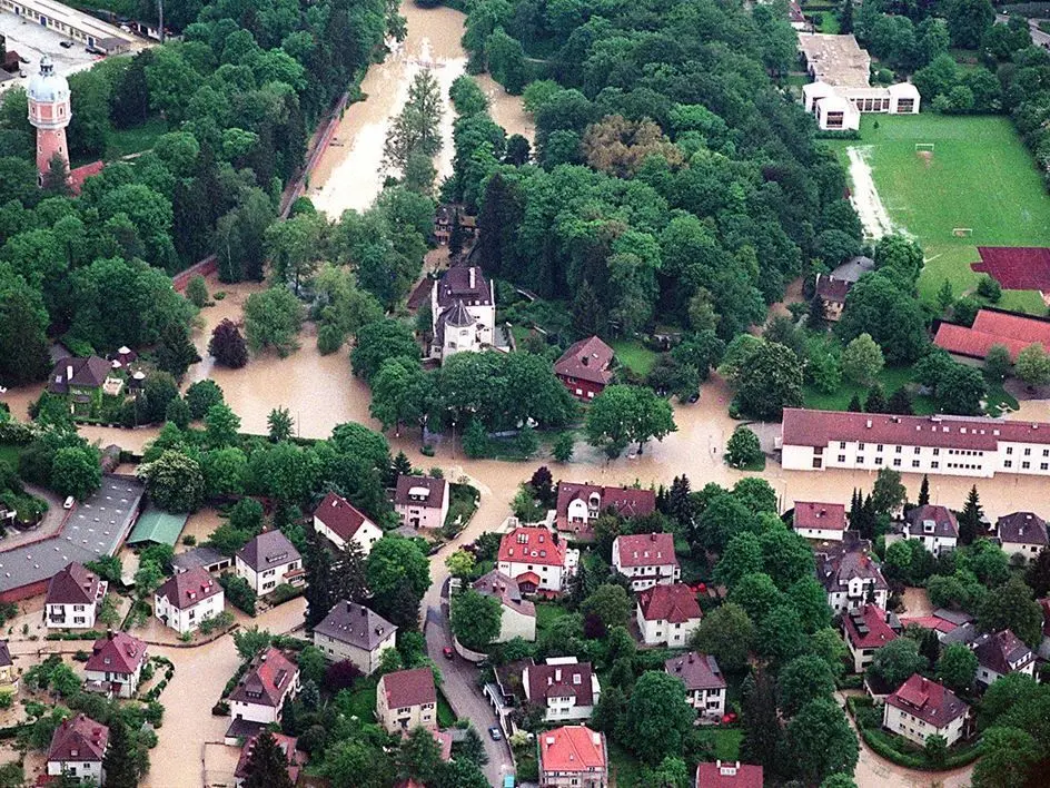 Ein Jahrhunderhochwasser überflutete am 23. Mai 1999 die Stadt Neu-Ulm.