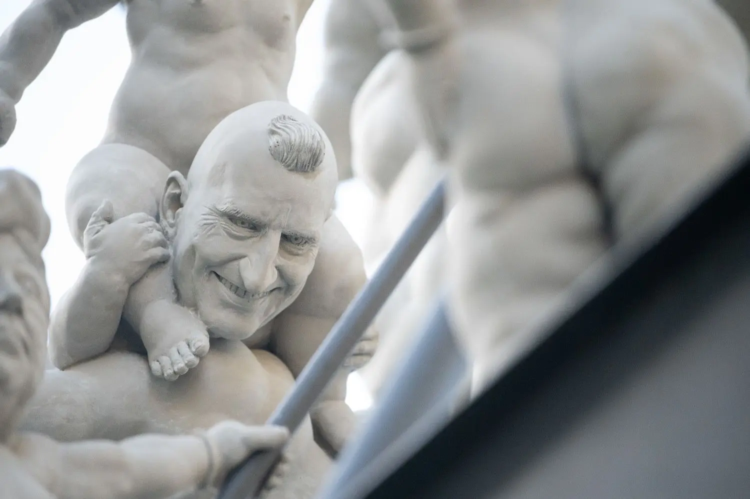Mittendrin: Günther Oettinger.