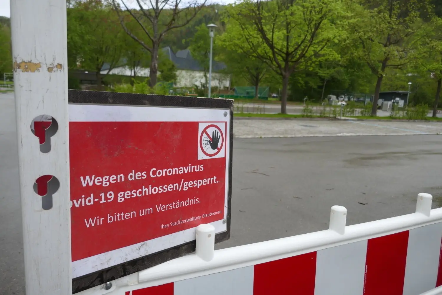 Alles wegen Corona: Leere auf dem beliebten Stellplatz in Blaubeuren.⇥