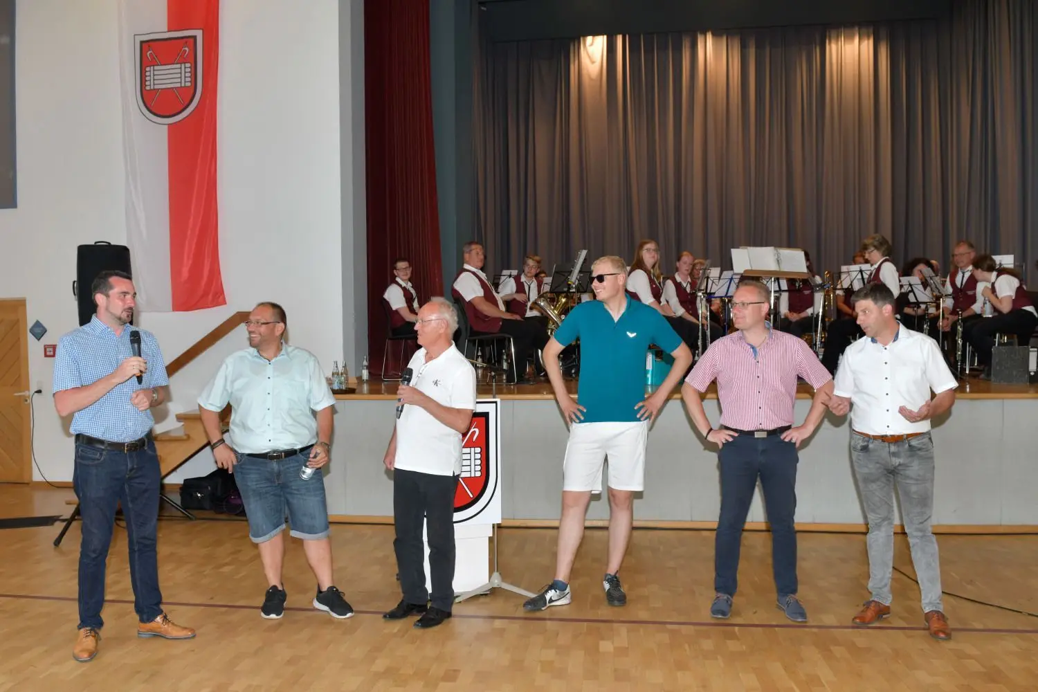 Talkrunde mit den Bürgermeistern der Nachbargemeinden und OB Daniel Bullinger aus Hall, früherer Schultes von Oberrot.⇥