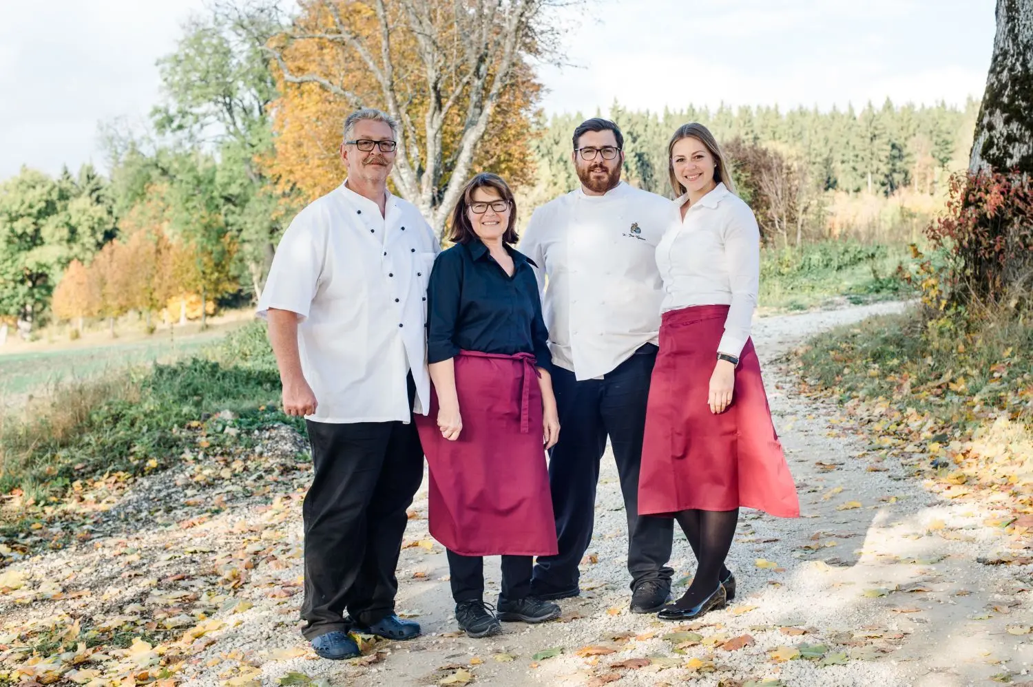 Die Winters haben den Servicegedanken im Blut: Klaus, Margit, Marc und Anja (von links) sind durch und durch Gastronomen. ⇥