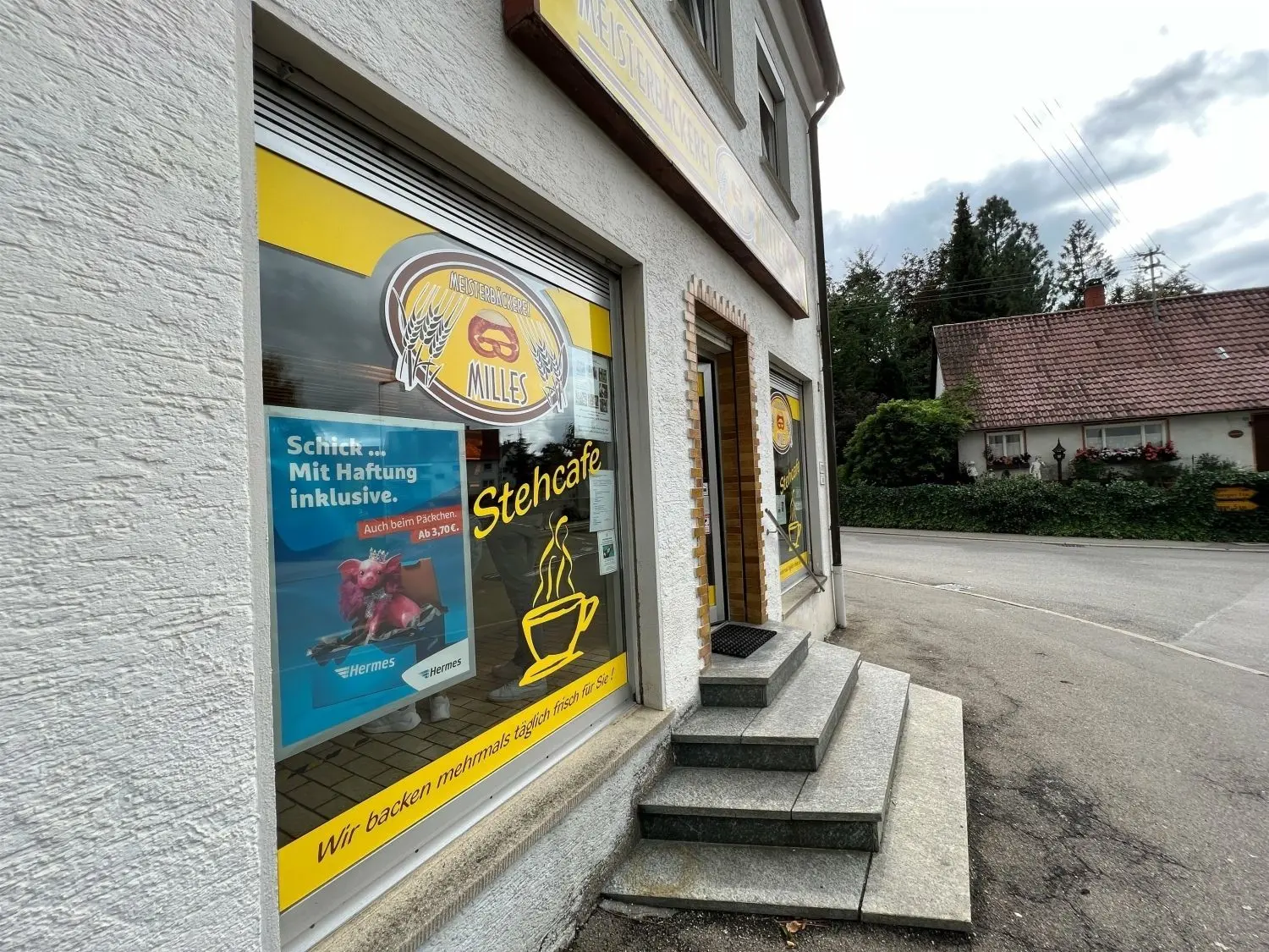 Bäckereien gibt es im Ort, Metzgereien nicht.