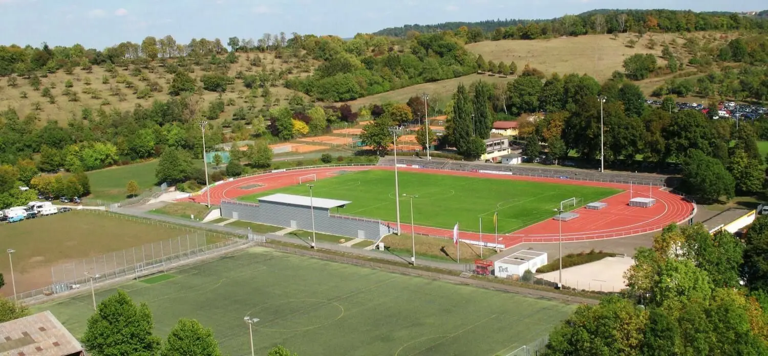 Rund um das Schönebürgstadion direkt am Ortseingang von Crailsheim wäre Raum für ein Sportzentrum.⇥