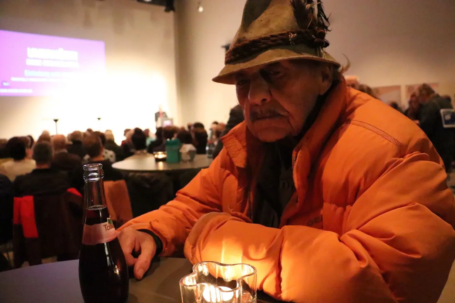 Rudi Reinhard (75) besucht häufig die Schuppachburg. Er bleibt in der Kunsthalle lieber im Hintergrund.