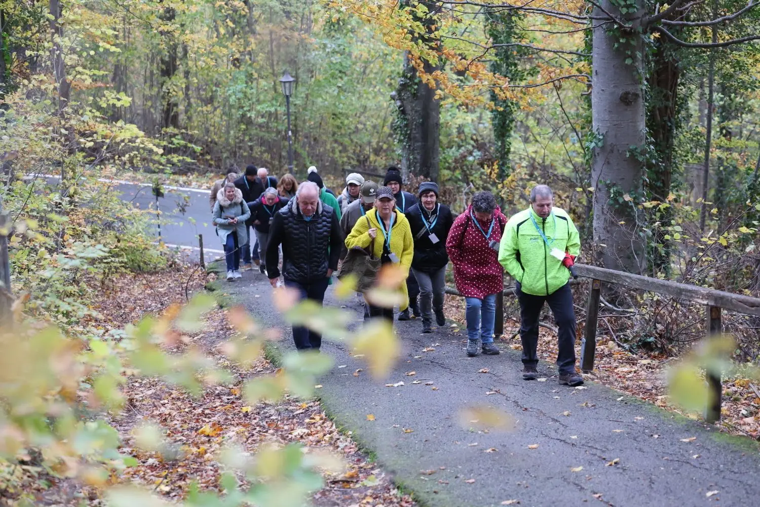 Alle Teilnehmer strotzten der Kälte und den Höhenmetern auf dem Weg zur Burg.