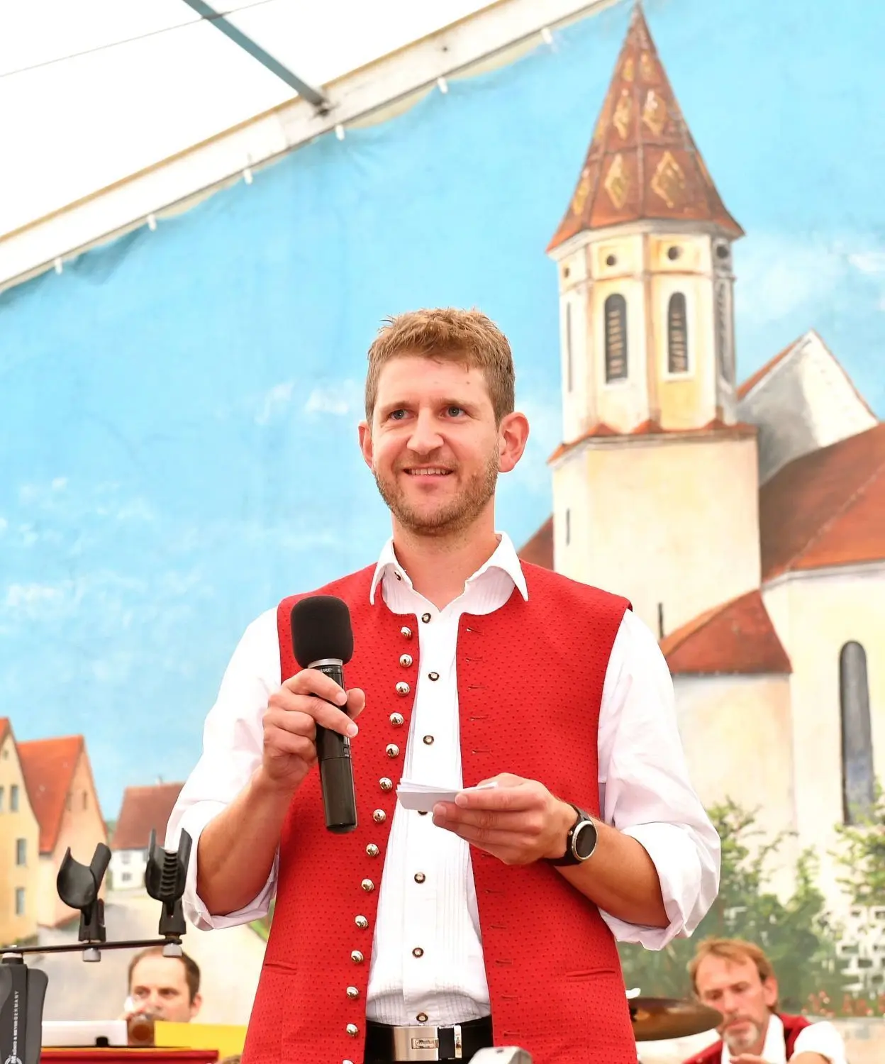 Musikerchef Peter Pflug ist rundum zufrieden mit dem Ablauf der Emerkinger Musikertage.