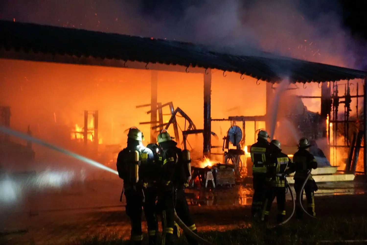 Feuerwehreinsatz in Börtlingen.