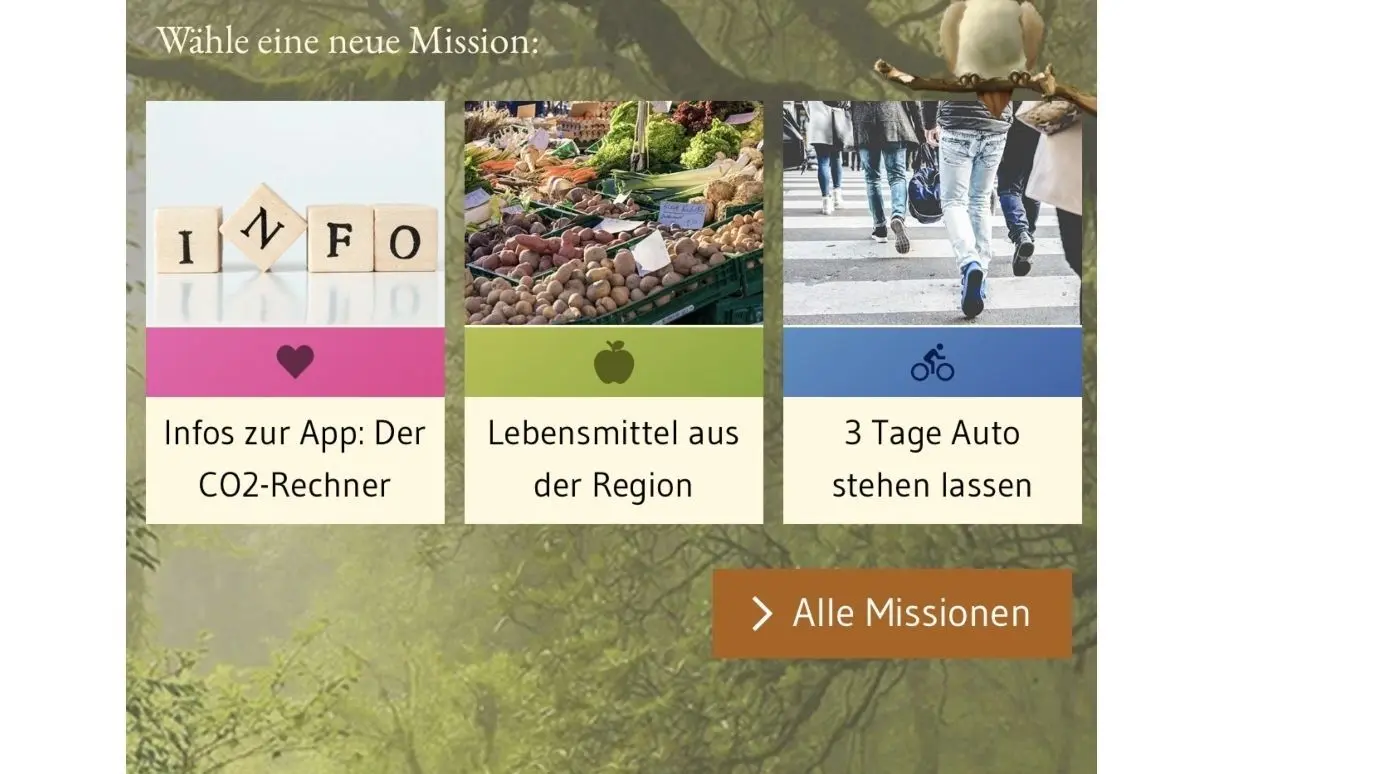Mit einer Klimaschutz-App lässt sich beispielsweise ausrechnen, wie viel CO2 man einspart, wenn das Auto mal stehen bleibt.