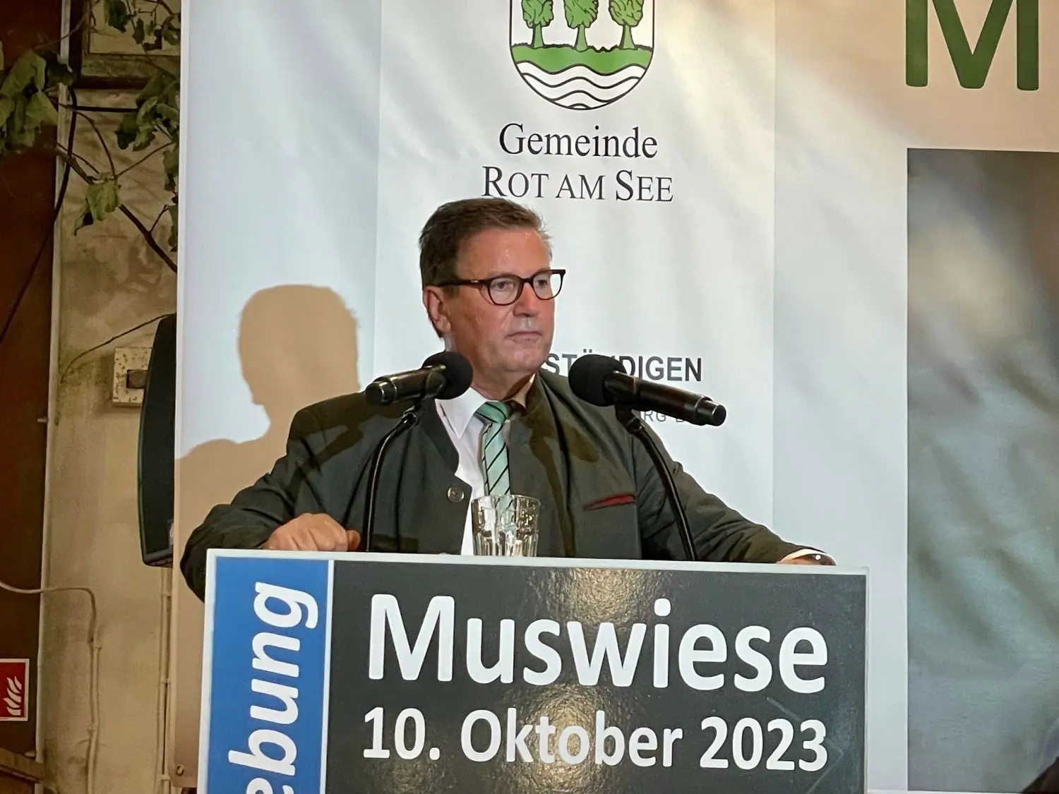 Minister Peter Hauk bei der Muswiese