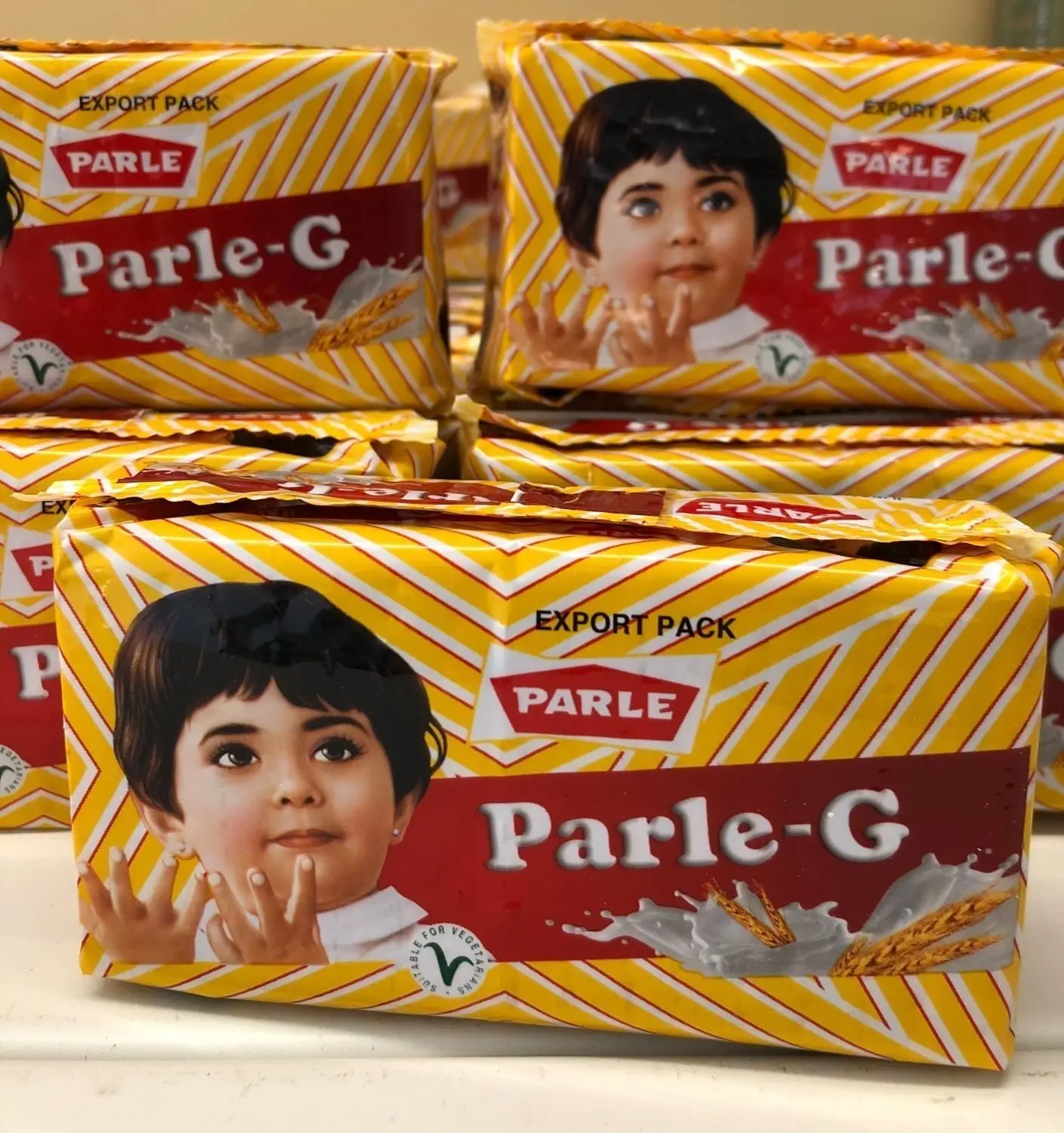 Kennt jedes Kind in Indien: Parle-G Biscuits, vergleichbar unseren Butterkeksen.