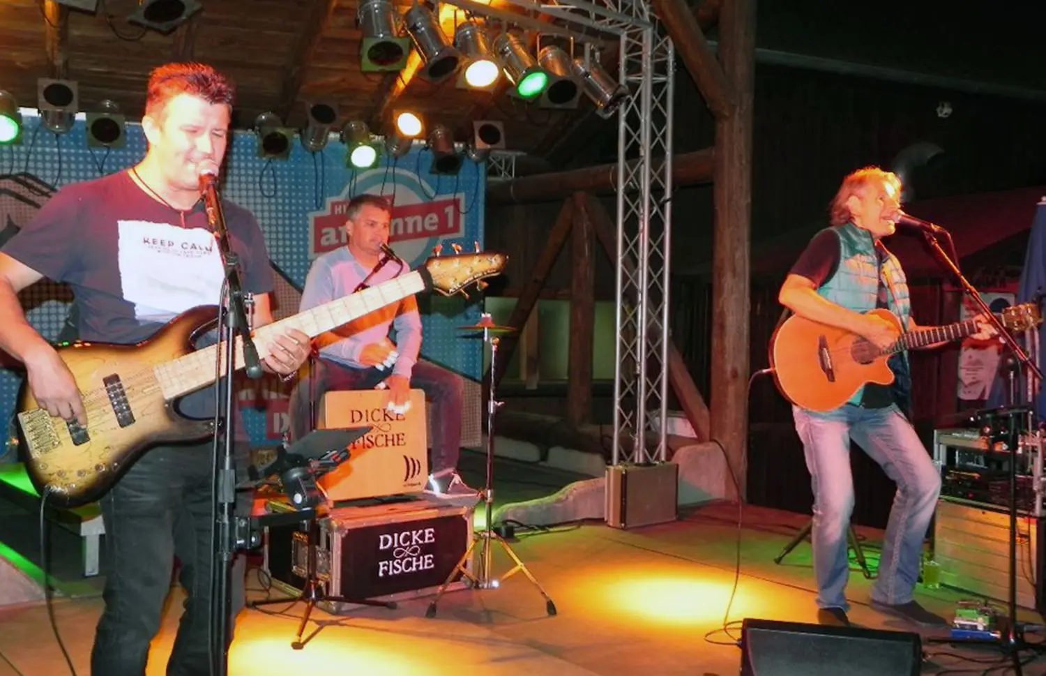 Einen tollen Auftritt hatte die Rock- und Reggae-Band „Dicke Fische“ zum Finale der „Live Sommer“-Konzerte auf dem Domäne-Areal.
