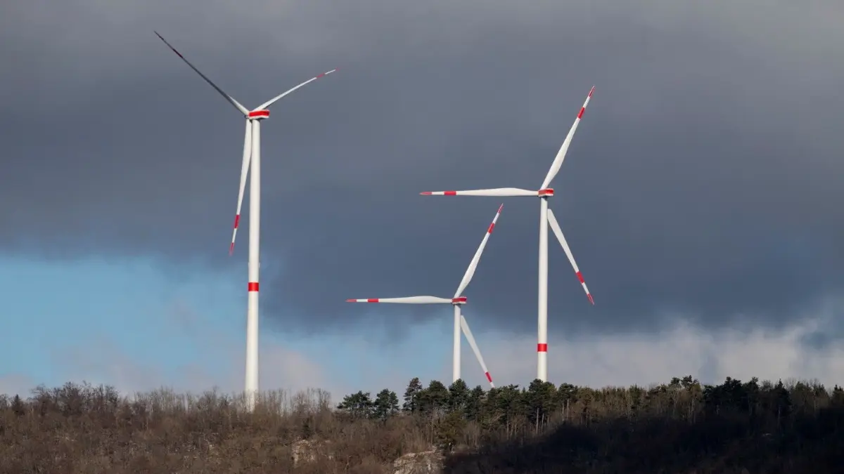 Windräder bei Geislingen: Wie viel Grün-Schwarz Anwohnern zumuten will, ist noch offen.
Wetter - Windkraft, Windräder, Windenergieanlagen auf dem Tegelberg