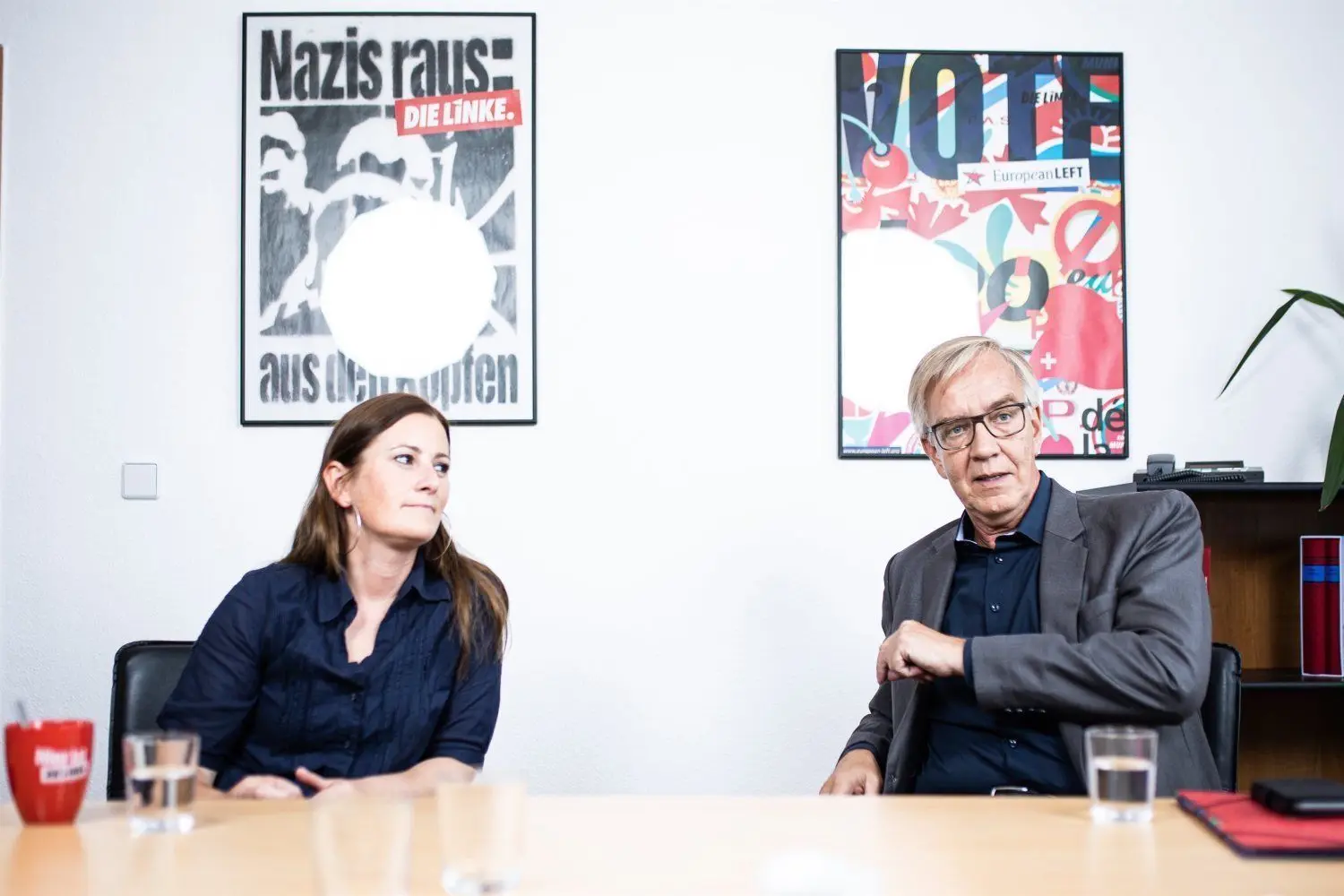 „Linke oder Lindner?“, für die Linken-Spitzenkandidaten Dietmar Bartsch und Janine Wissler die entscheidende Frage.⇥