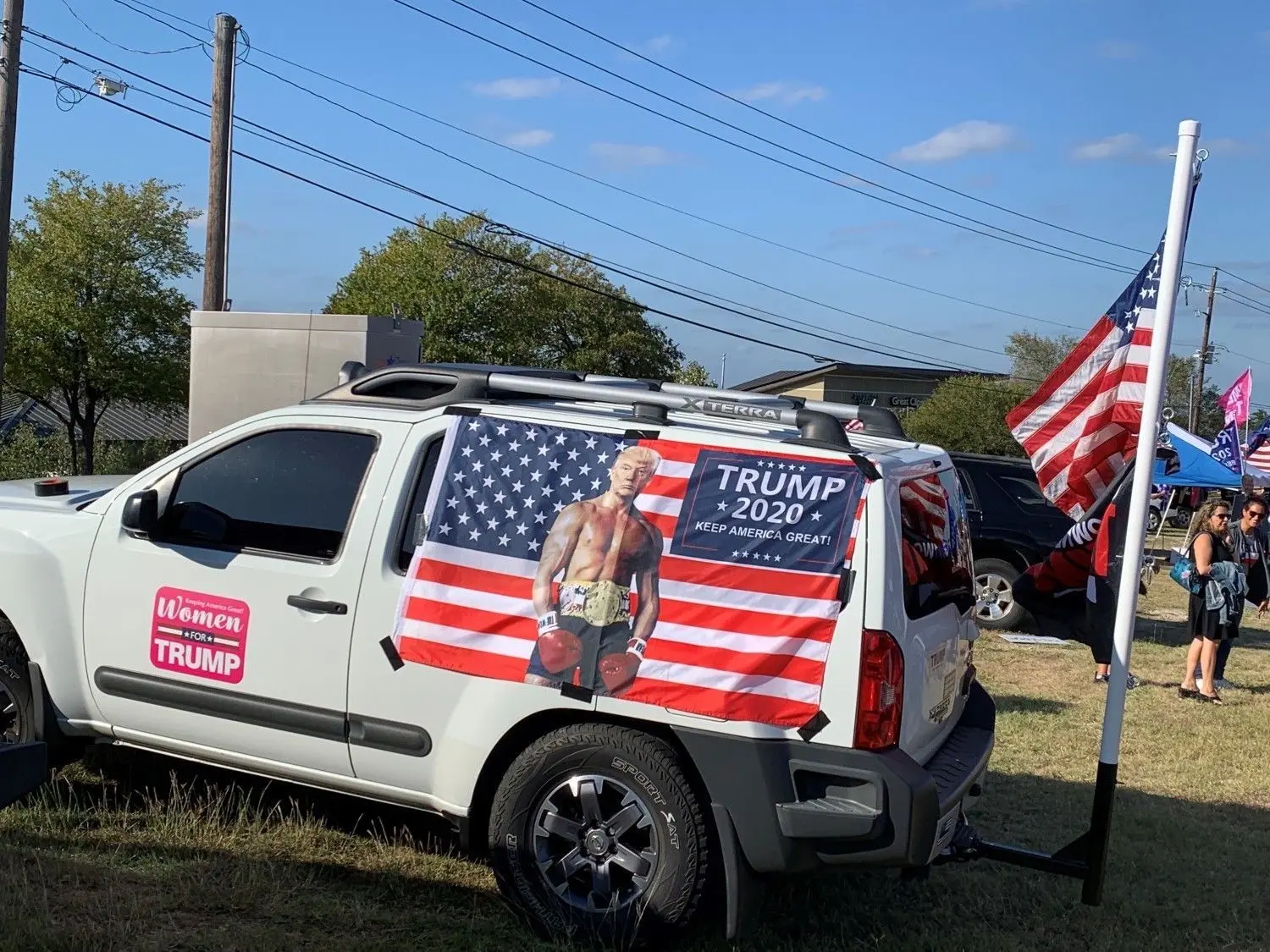 Eindrücke aus den USA: Starke Werbung für Trump.