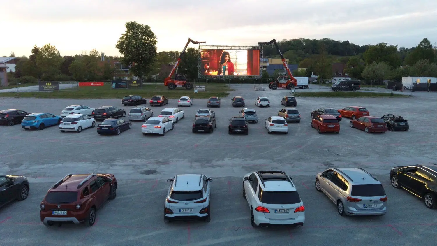 Impressionen vom Autokino in Crailsheim.