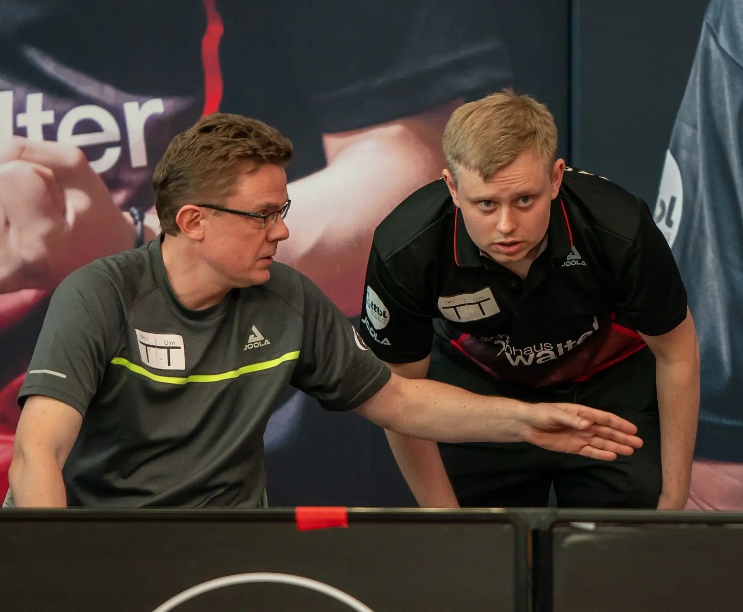 TTF-Trainer Dimitrij Mazunov (links) mit Team-Betreuer Sascha Orlov.