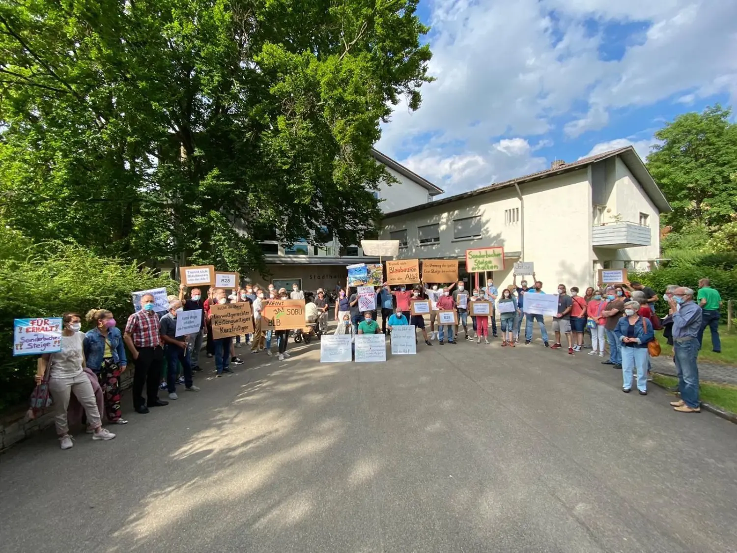 Der Protest vieler Bürger in Blaubeuren zur „Rettung der Sonderbucher Steige“ mündete jetzt in eine Bürgerinitiative.