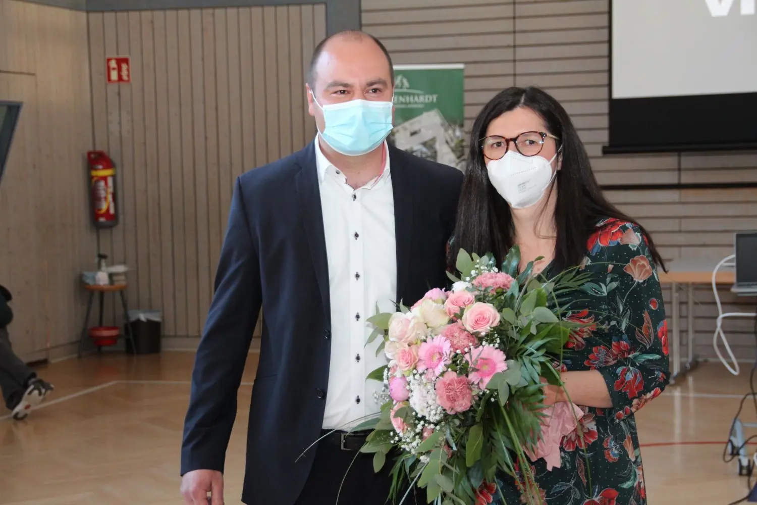 Bürgermeisterwahl Frankenhardt: Jörg Schmidt und Ehefrau Julia