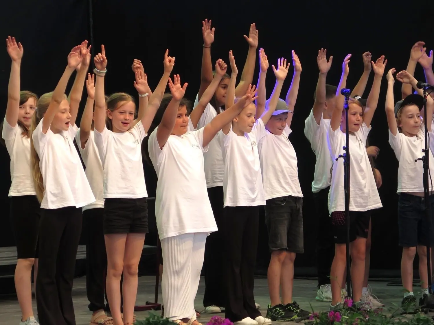 Der Schulchor übernahm im Musical den musikalischen Part.