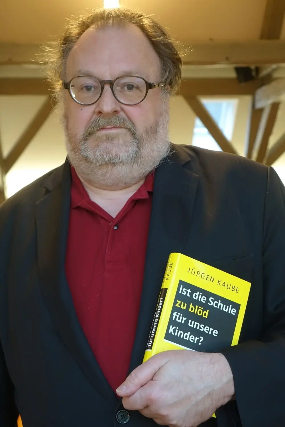 Jürgen Kaube bei seinem Vortrag in Schwäbisch Hall.