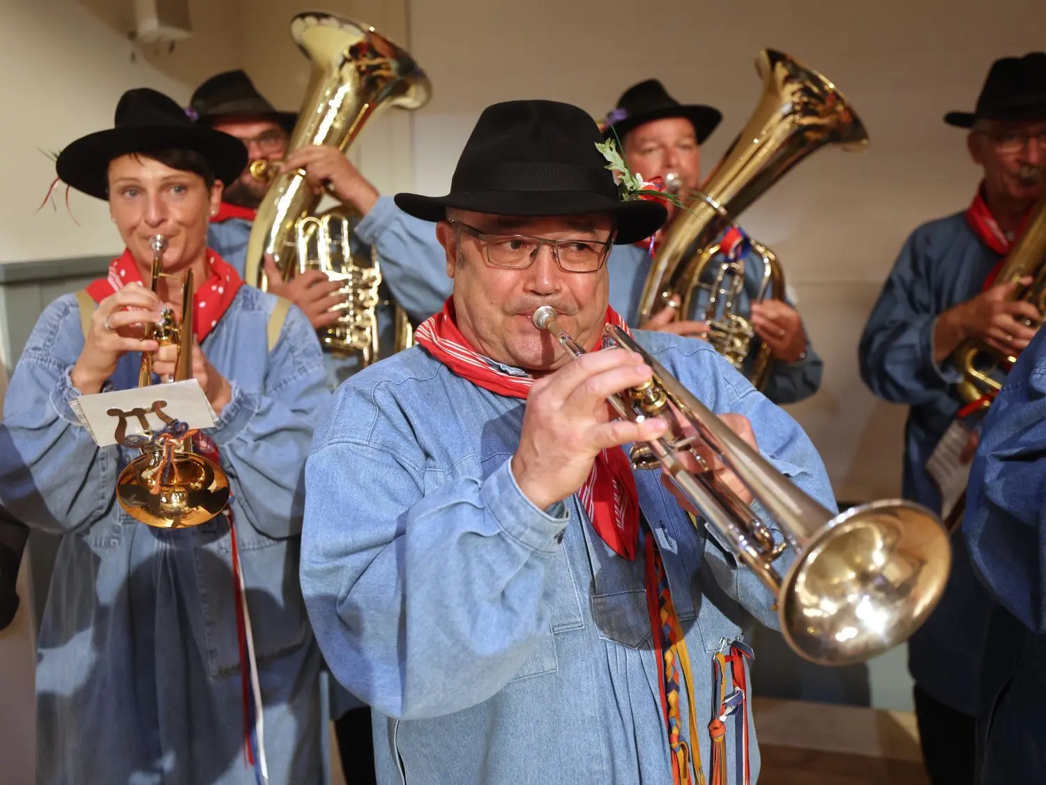 Die Schäfermusik im Einsatz.