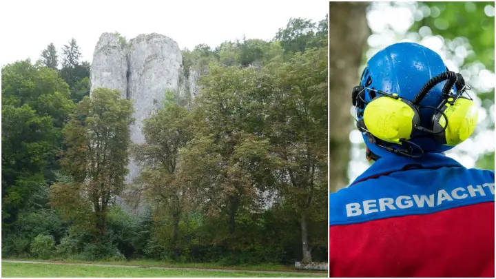Steinbrocken stürzen in die Tiefe – Zwei Menschen verletzt