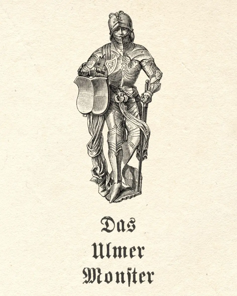 Der heldenhafte Ritter Georg von Burlafingen nahm es mit dem Lindwurm auf.