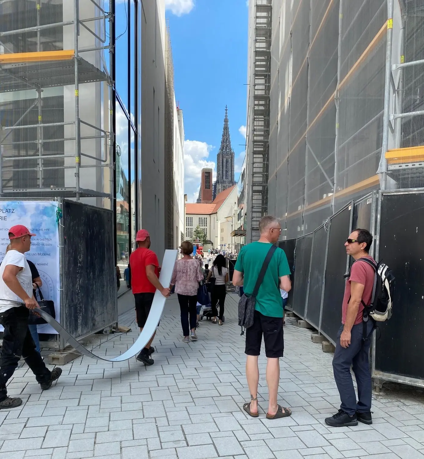 Viel los rund um die Sedelhöfe und der Innenstadt in Ulm.