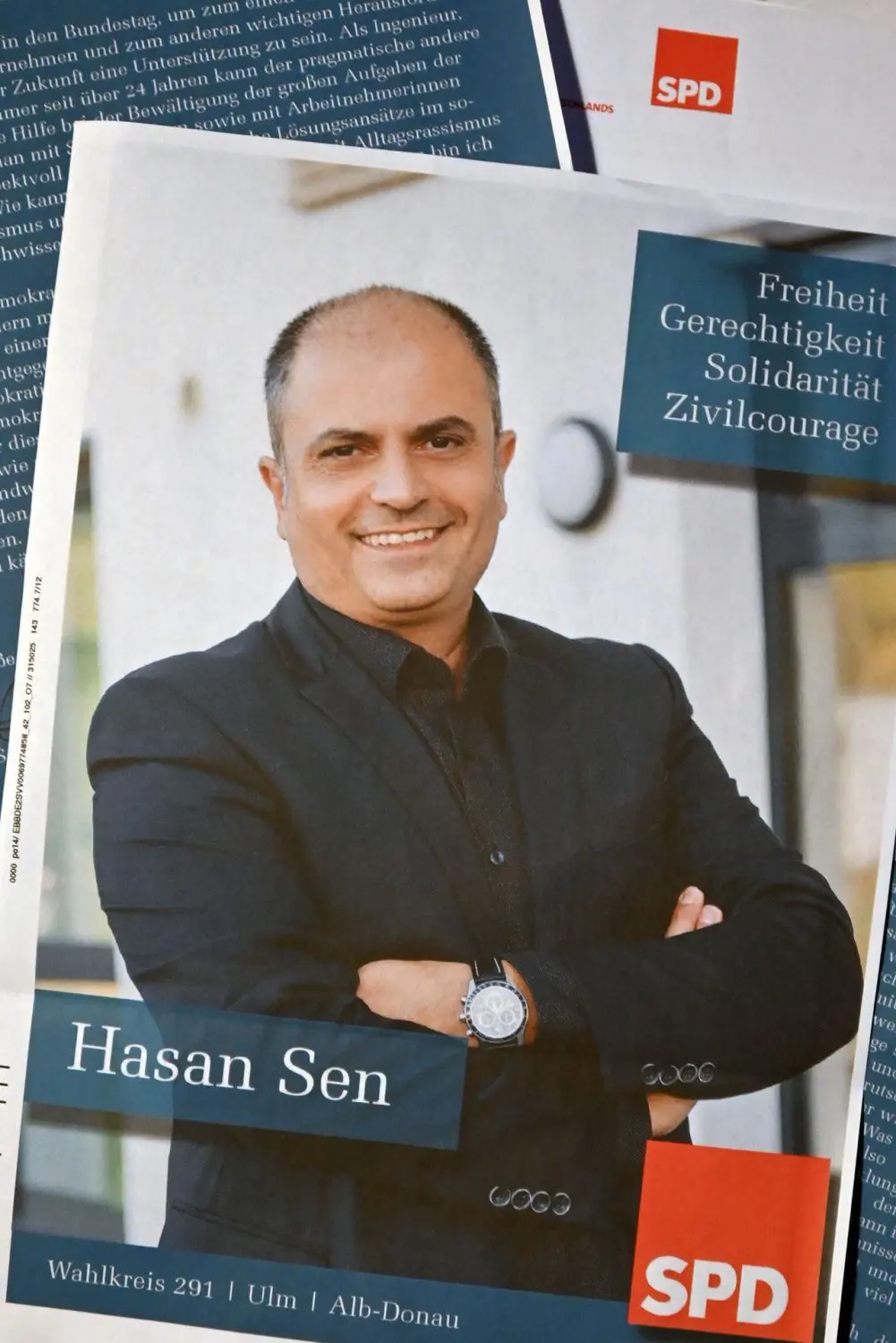 Das Wahlkampfplakat ist eigentlich schon fertig. Zunächst aber geht es für Hasan Sen um die SPD-interne Nominierung für ein Bundestagsmandat.