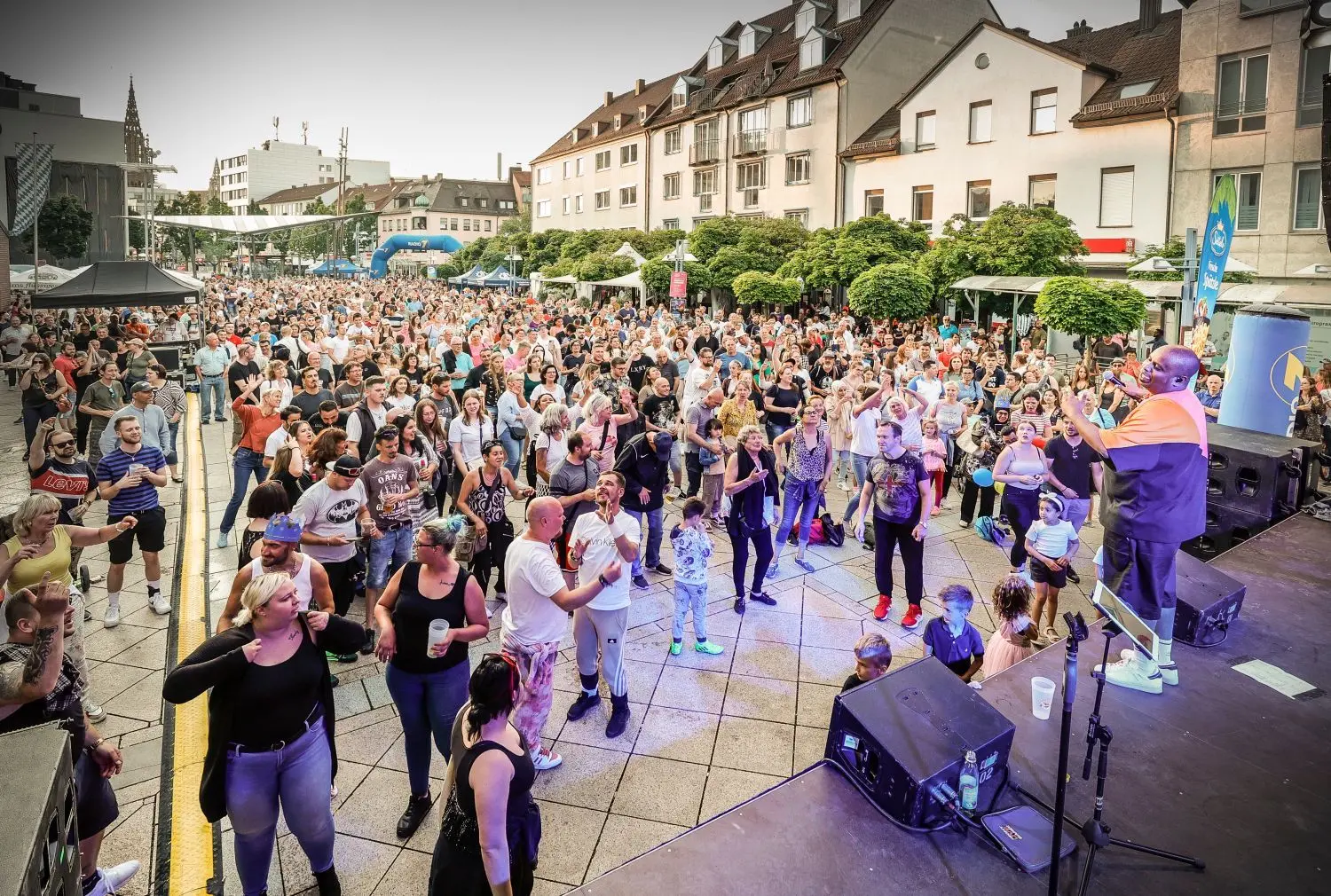 Die Livemusik ist ein wichtiger Teil des Neu-Ulmer Stadtfestes – hier ein Bild von 2022.