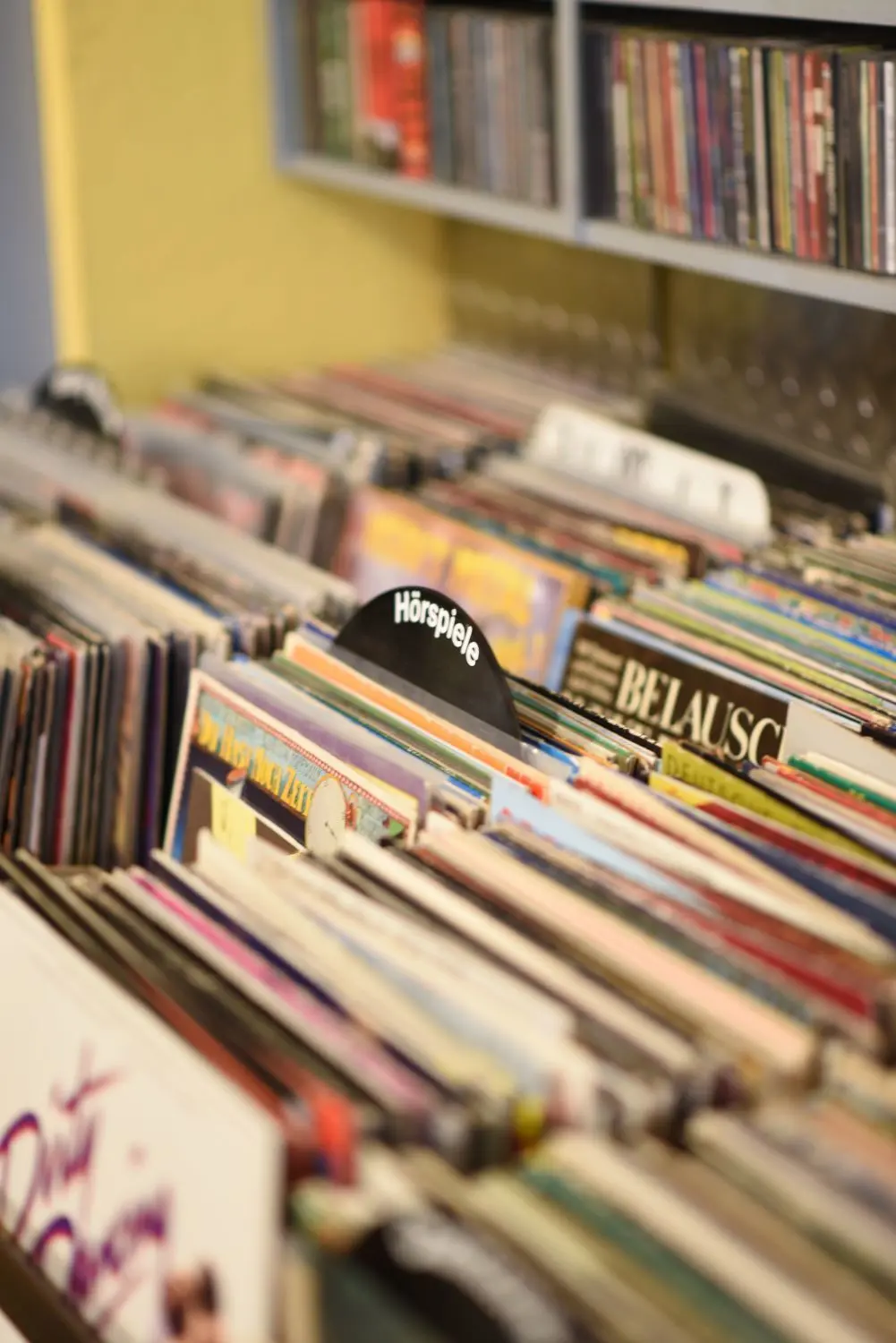 Das Geschäft in der Frauenstraße bietet Vinyl von Klassik über HipHop,Reggae, Schlager bis hin zu Hörspielen und den neuesten Indie-Rock- und Hardcore-Scheiben wie Taskete.⇥