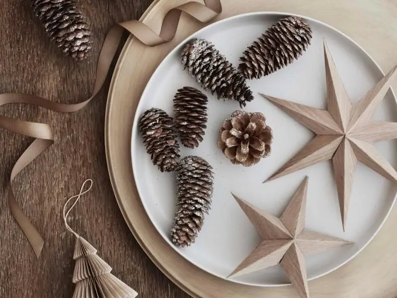 Ein Trendscout verrät die Trends bei der Weihnachtsdekoration für 2019. Das Thema Natürlichkeit in seinen verschiedensten Facetten spielt eine Rolle bei der Weihnachtsdekoration 2019. Hier ein Beispiel von Broste Copenhagen.