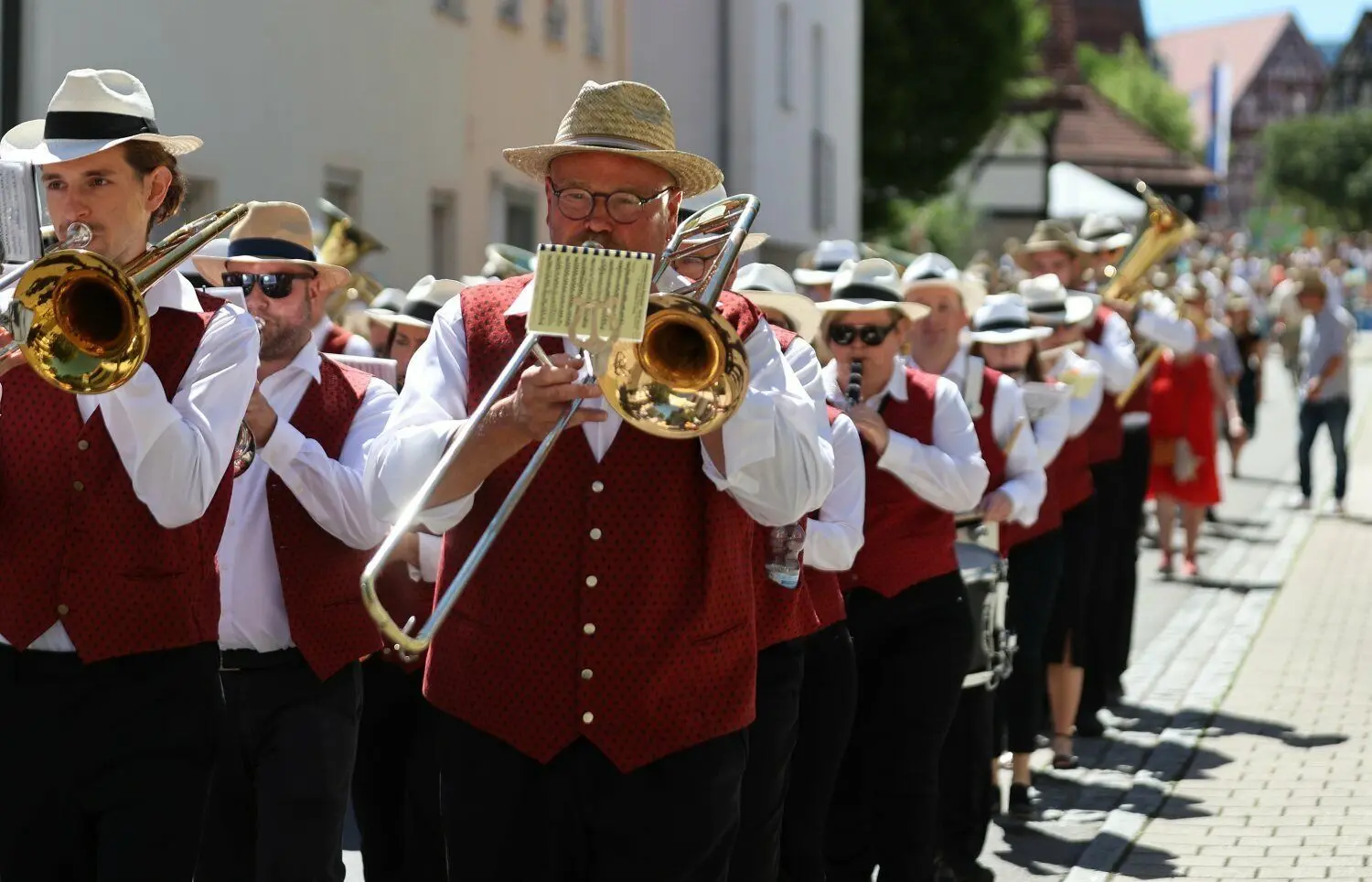 Musiker sorgen für den richtigen Ton im Festzug.