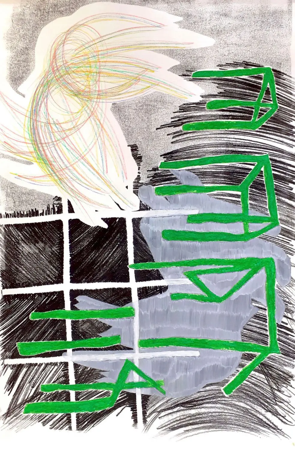 Galerie im Alten Bau in Geislingen - Ausstellung - künstlerische Begegnung der beiden Schubart-Kulturpreisträger*innen Hannah J. Kohler und Michael Schramm - So close to the ground, Schramm⇥