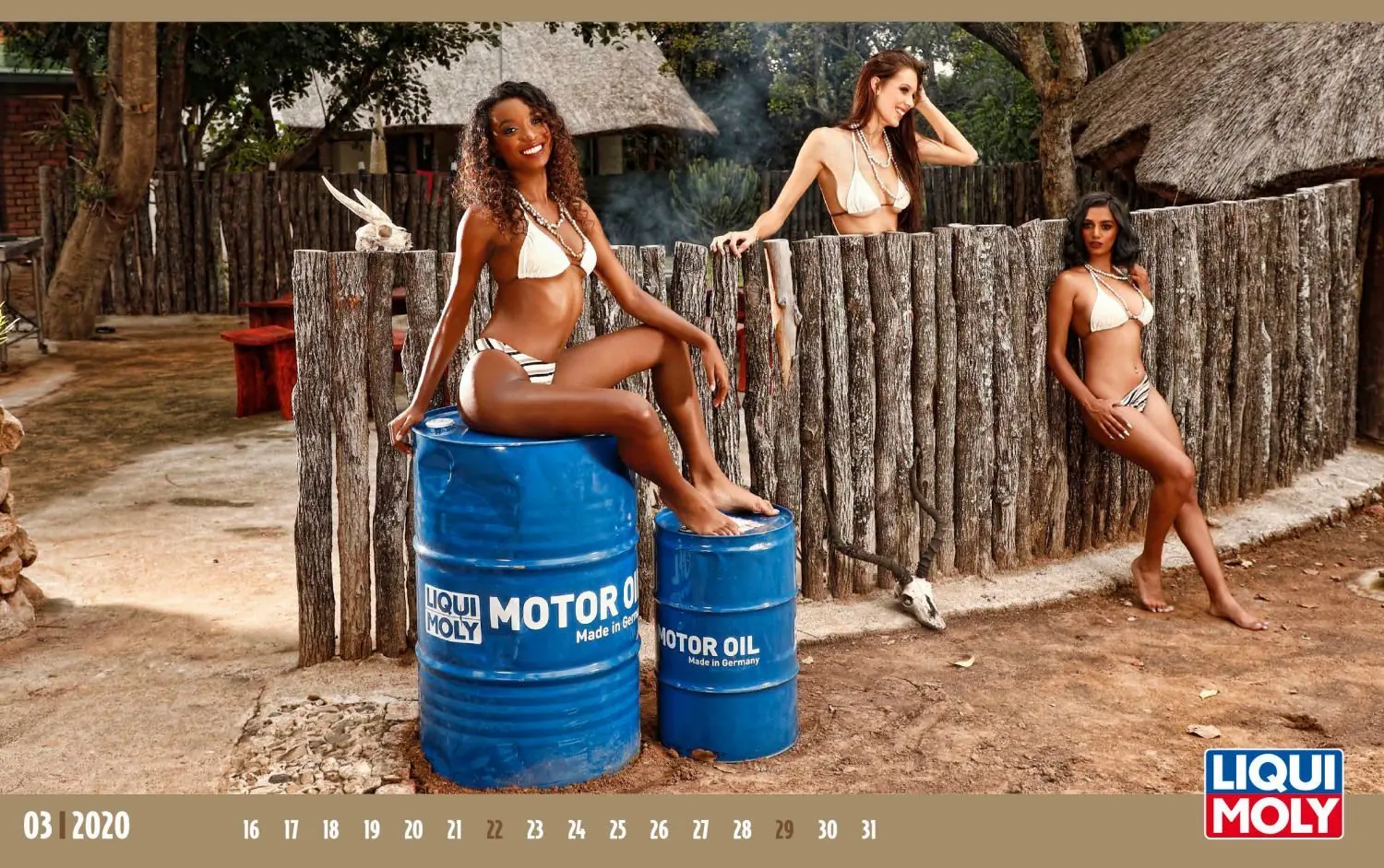 Der Erotik-Kalender von Liqui Moly entstand diesmal am Rande des Kruger-Parks in Südafrika.