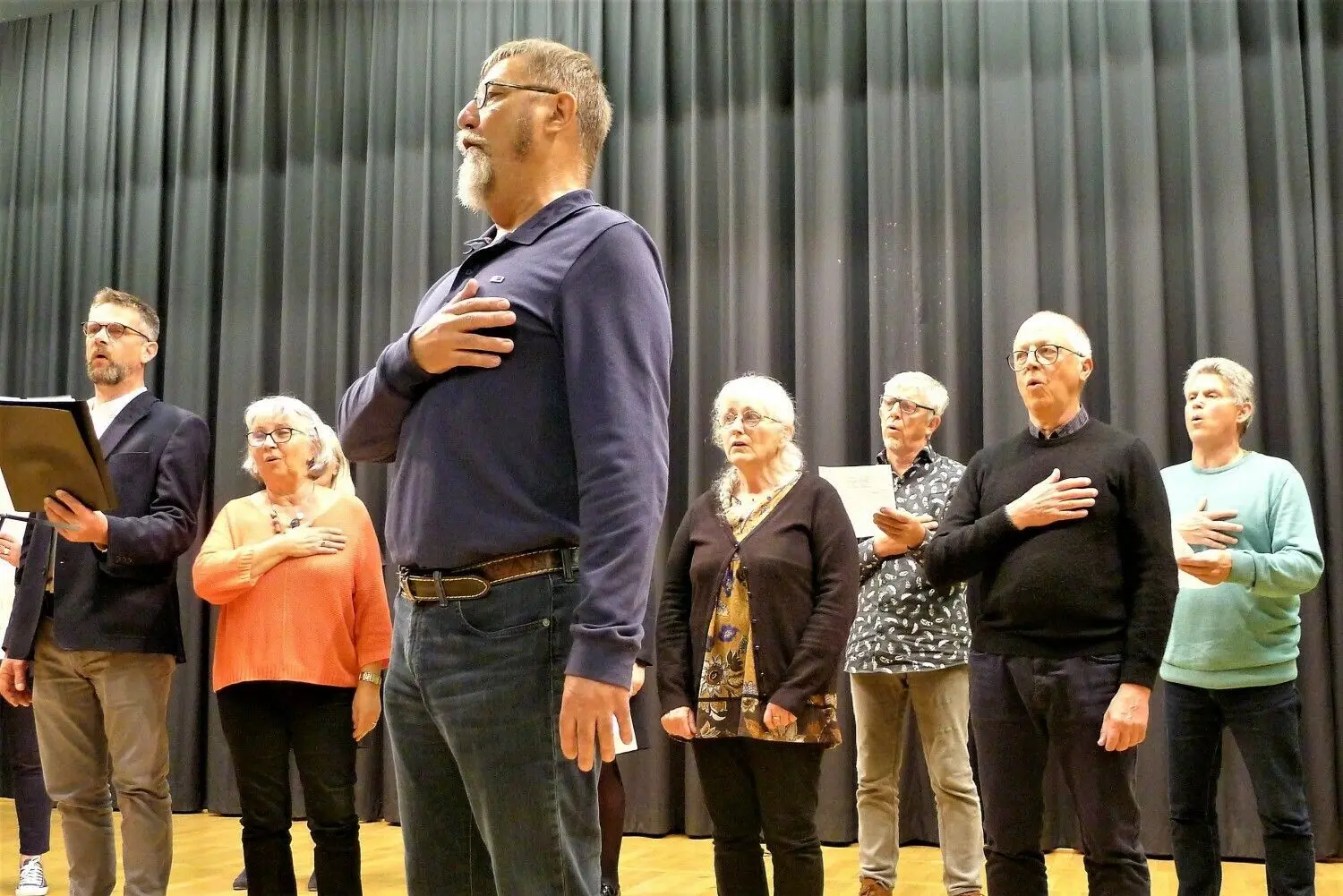 Der französische Chor „Senza Mesura“ hatte über das Festwochenende gleich mehrere Auftritte in der Partnerstadt Haigerloch