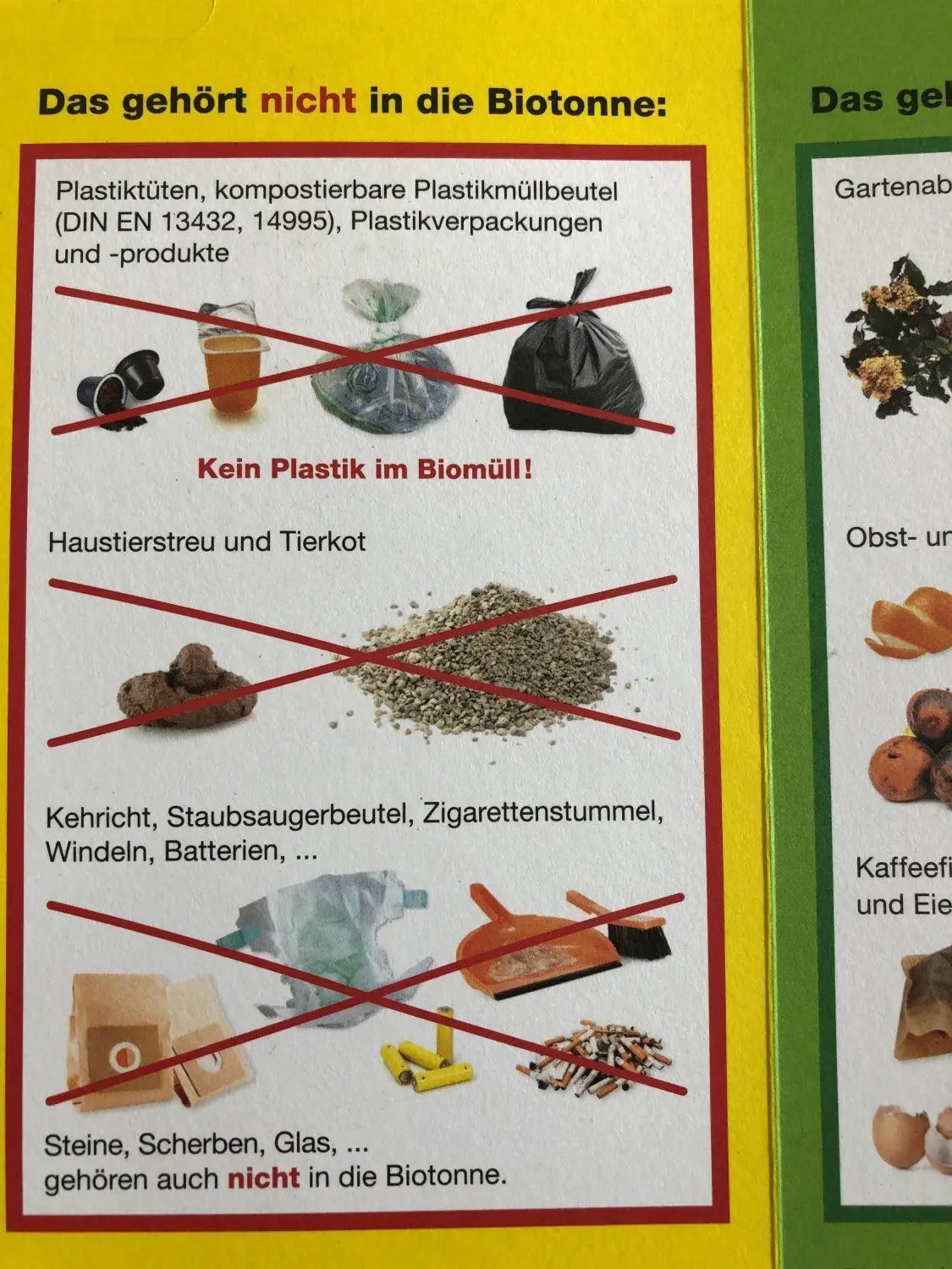 Klappt man die Gelbe Karte auf, sieht man Erklärbilder, die jeder versteht.⇥
